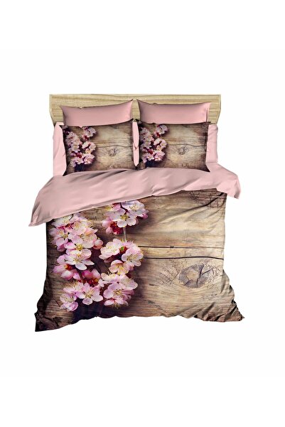Fabeteks Cherry Blossom Nostalgia 3D Digital Double Bedding Set