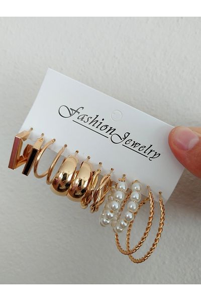 FASHİON JEWELRY Multiple Bijouterie Earrings