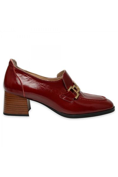Mammamia D24Ka-40 Daily Heeled Burgundy Women's Shoes