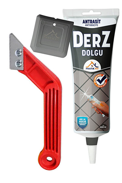 yunuskayatek Fayans Arası Hazır Derz Dolgu Antrasit Ve Derz Kazıyıcı 2li Set ...