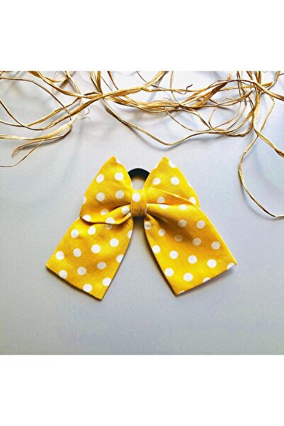 seyranat Κλιπ μαλλιών για νεαρά κορίτσια με κίτρινο πουά ποιοτικό ελαστικό φι...