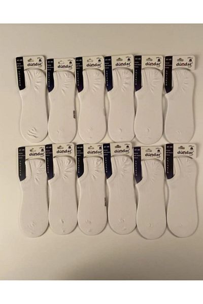 Dündar DÜNDAR PLUS 5558 MEN'S SEAMLESS SNEAKER SOCKS 12 PIECES
