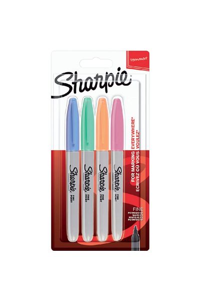 Sharpie Fine Permanent Marker Pastel Colors Set of 42065402