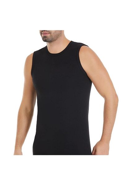 YILDIZ 11 Men's Ribbed Zero Sleeve Crew Neck Undershirt 12 Pieces