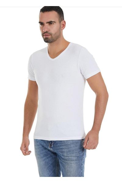 YILDIZ Ανδρικό κοντομάνικο εσώρουχο Modal V-Neck 150