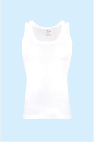 Ceylanoğlu 3 Pieces of Ceylanoğlu Ribana Men's White Undershirt 100% Cotton