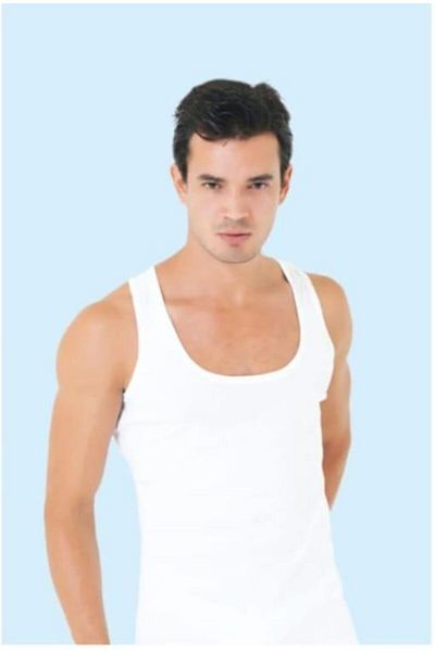 Ceylanoğlu Men's Combed Cotton Strap Undershirt 12 Pieces