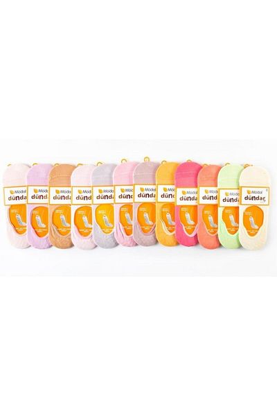 Dündar Plus 6913 Modal Silicone Ballerina Socks 6 Pieces