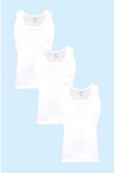 Ceylanoğlu Men's Combed Cotton Strap Undershirt 12 Pieces