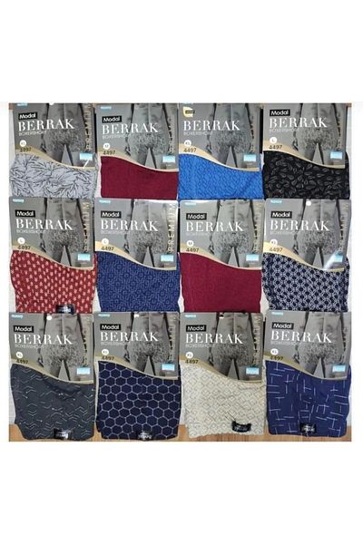 Berrak 4497 ΑΝΔΡΙΚΟ ΜΟΝΑΔΑΛΙΚΟ ΣΧΕΔΙΟ BOXER 12 ΤΕΜ