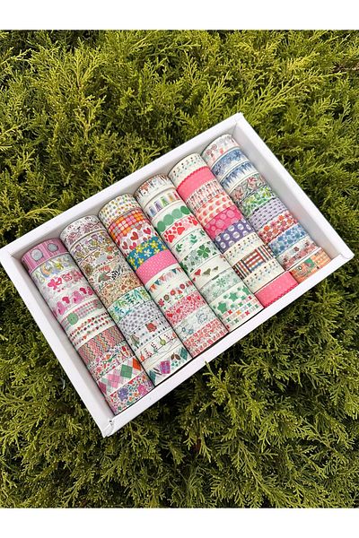 Chuva 60 Pieces Patterned Tape Set