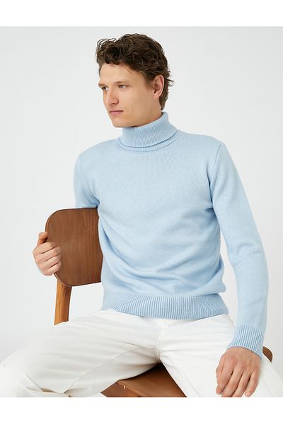 Koton Rollkragenpullover Basic Slim Fit Acrylmischung