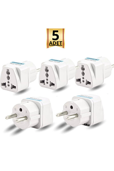MN6 M03 Priz Dönüştürücü/5 Adet/amerikan Tipi Priz Dönüştürücü-dünya Ülkeler Arası Fiş Çevirici