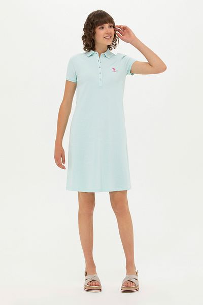 U.S. Polo Assn. Rochie tricotată pentru femei Water Green - 50262672 -VR083