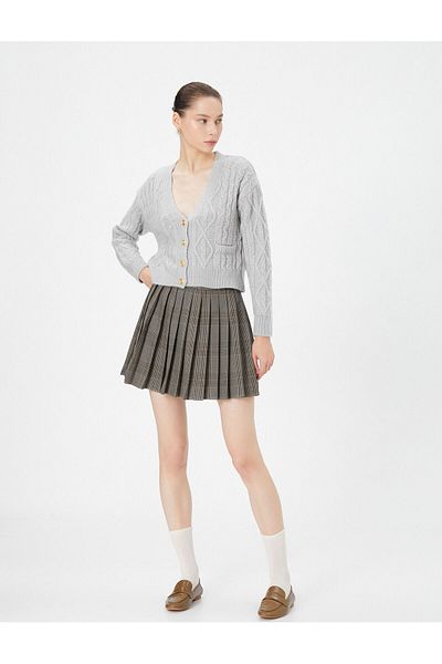 Koton Women's Gray Cardigan