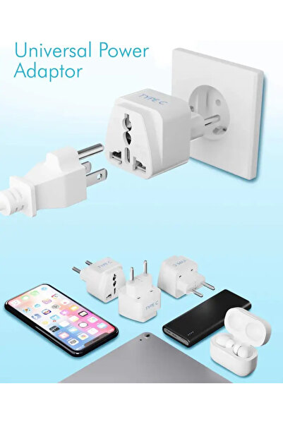 MN6 M03 Priz Dönüştürücü/5 Adet/amerikan Tipi Priz Dönüştürücü-dünya Ülkeler Arası Fiş Çevirici