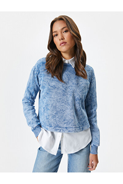 Koton Mikina Crew Neck Basic, pratelná