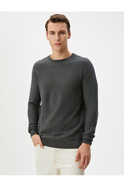 Koton Gri Erkek Kazak 4WAM70059HT