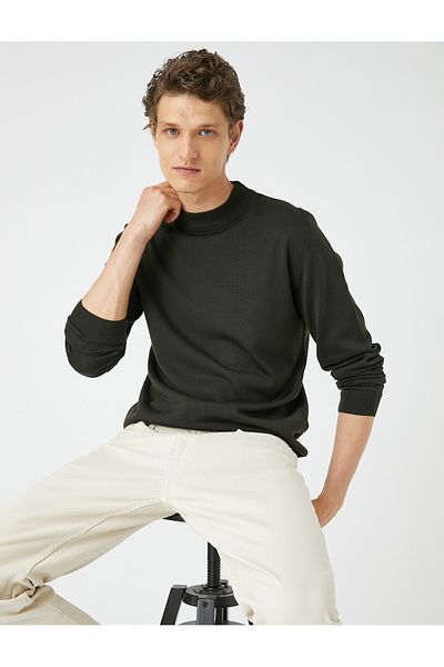 Koton Basic Knitwear Sweater Half Turtleneck Long Sleeve