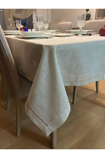 Zeren Home Τραπεζομάντηλο από λινό πολυεστέρα σε χρυσό χρώμα - Piko Wrap Λεπτομέρεια και Glitter