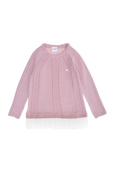 U.S. Polo Assn. سترة السلمون الفتاة 50254081 -VR047