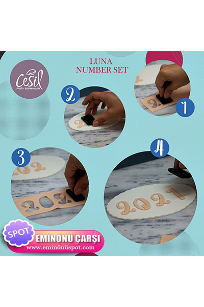 öztürkler Cesil Luna Polikarbon Rakamlar Seti