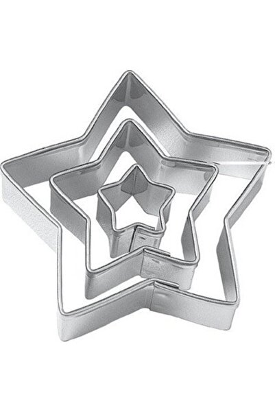 Generic Brand 3-Piece Star Metal Snatch Cookie Mold