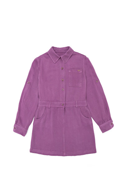U.S. Polo Assn. Rochie țesută violet pentru fete 50252827 -VR037