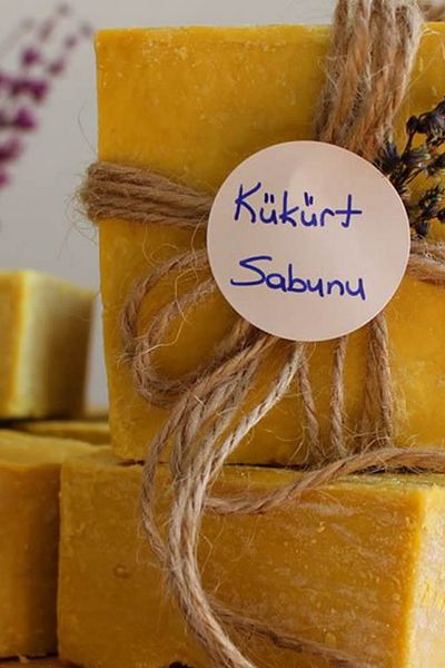 Rasanet Sulfur Soap Hatay Handmade 100% Organic Natural Soap 1 Mold 130 Grams