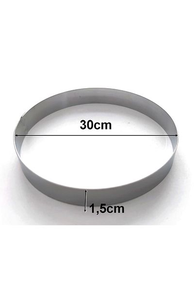 Nar kalıp 30cm Slicing Circle - Narkalıp Round Cake, 1.5 cm Depth