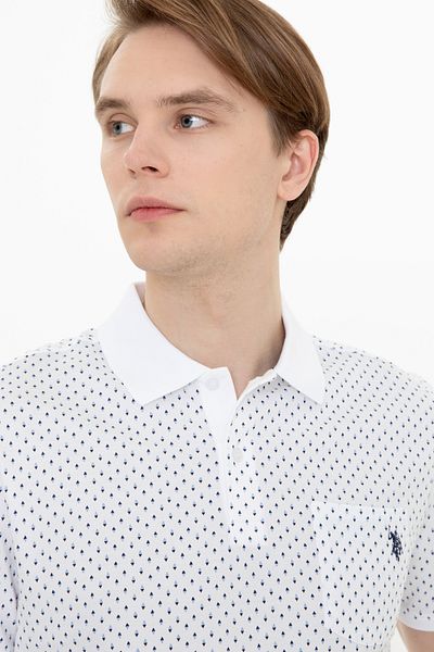 U.S. Polo Assn. Ανδρικό μπλουζάκι με γιακά πόλο σκούρο μπλε 50247799-VR032