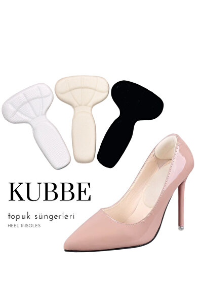 kubbe Taban Destekli Topuk Süngeri 3'lü Set - Ayakkabı Vurmasına Karşı Koruma...
