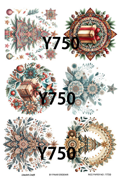 LİNEART سلسلة السنة الجديدة Y750 ديكوباج نحاس 30*42 سم