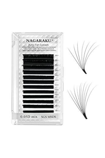 NAGARAKU ipek kirpik çek bırak 0.07 kalınlık C kıvrım 15mm