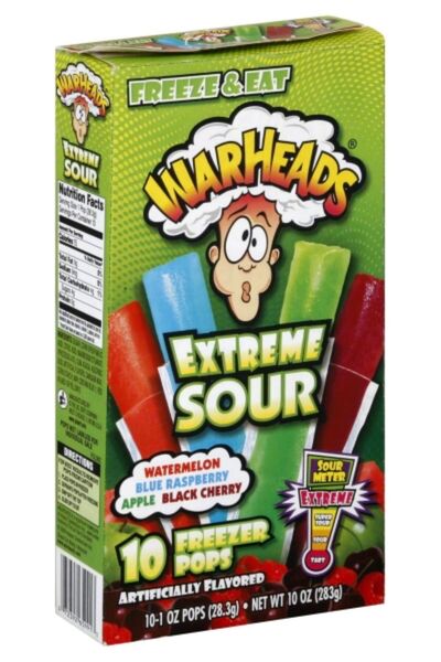 SAMYANG WarHeads Extreme Sour 10 Freezer Pops 283.5GR