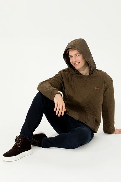 U.S. Polo Assn. Мъжки суитшърт с качулка, цвят кокос 50253469-VR153