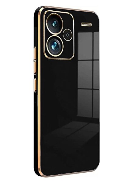 cepmoda Xiaomi REDMİ NOTE 13 PRO PLUS KILIF | Parlak Renkli Yumuşak Gold Çizg...