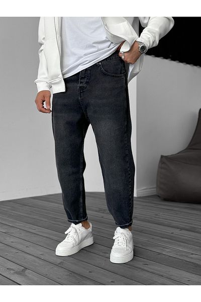 BYBASICMAN Μαύρο Washed Effect Boyfriend Ke-246