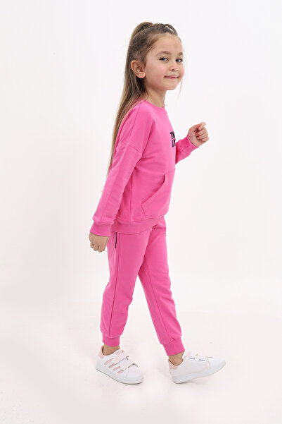 Toontoy Σετ αθλητικής φόρμας για κορίτσια με λεπτομέρεια κεντήματος