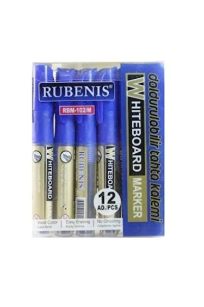 Rubenis RUBENİS TAHTA KALEMİ KARTUŞU (MAVİ) ( 12 Adet )