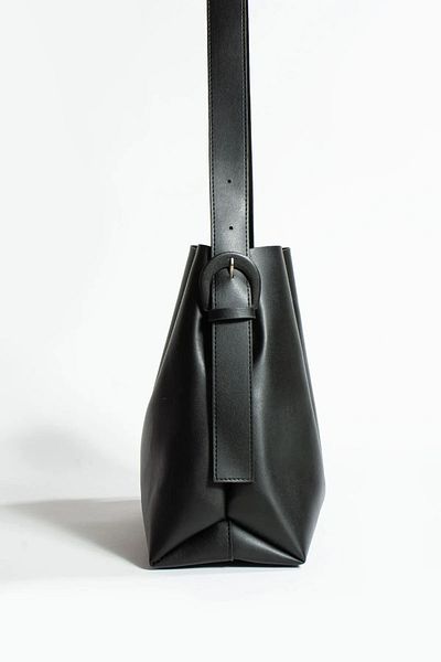 Lifonbag Geantă pentru cumpărături din piele moale, cu cataramă, cu fermoar și compartiment interior cu fermoar