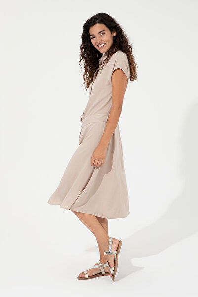 U.S. Polo Assn. Γυναικείο Πέτρινο Φόρεμα 50246329-VR049