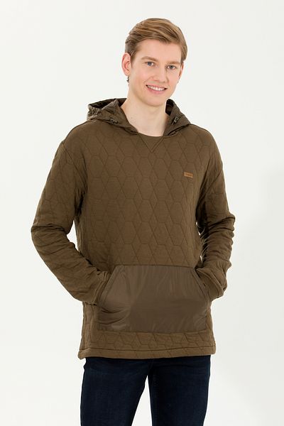 U.S. Polo Assn. Мъжки суитшърт с качулка, цвят кокос 50253469-VR153