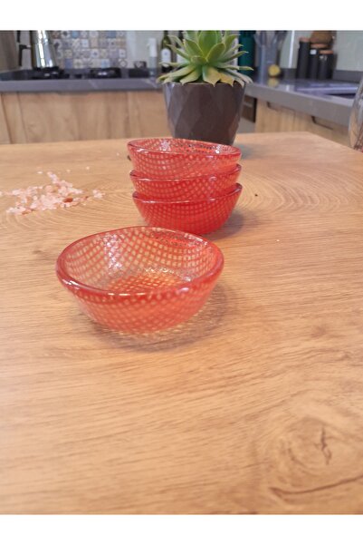 Zuzu 4'lü Organik Renkli Pötikare Desenli Sosluk, Reçellik, Çerezlik