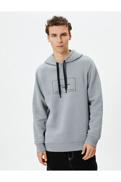 Koton Φούτερ με κουκούλα με άδεια Wile Coyote - Εκτύπωση στην πλάτη