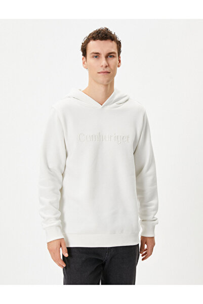 Koton Republic besticktes Kapuzen-Sweatshirt zum 100-jährigen Jubiläum