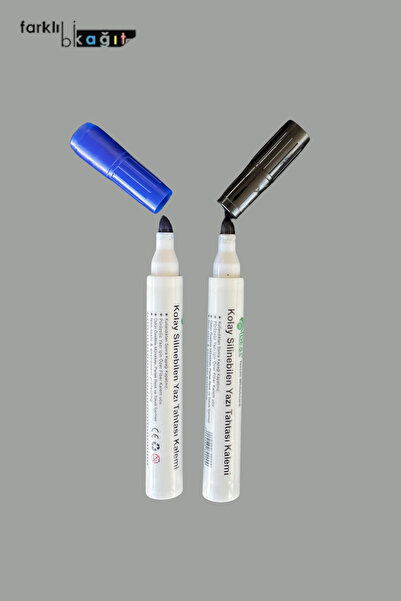 Farklı Bi Kağıt Mavi ve Siyah İkili Kalem Set