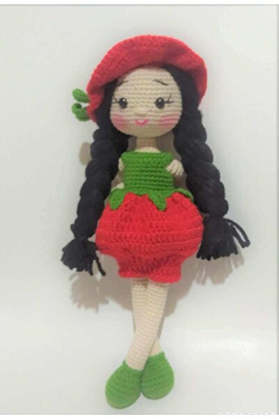 Toyscity Kırmızı Elma Bebek Organik Oyuncak