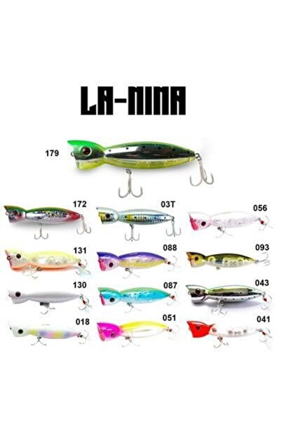 Fujin La-Nina Maket Balık Su Üstü Popper 246 Blue Joe