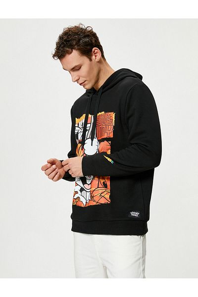 Koton Φούτερ Bugs Bunny Hooded με άδεια εκτύπωσης